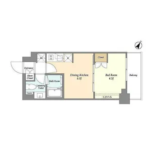 ベルファース駒沢三丁目【2階】の間取り