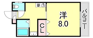 ファインコート学園西町【4階】の間取り