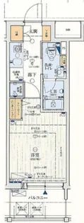 大阪府大阪市中央区上本町西1丁目【マンション】の間取り