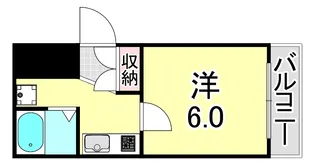 プラネット東塚口【4階】の間取り