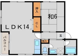 ハイムオークラ【2階】の間取り