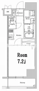 エンクレスト天神WEST【5階】の間取り