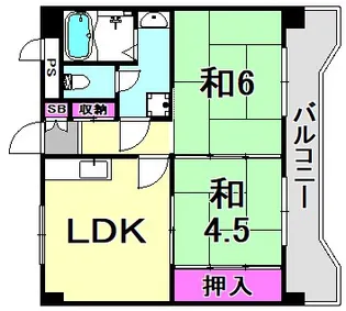 兵庫県尼崎市立花町1丁目【マンション】の間取り
