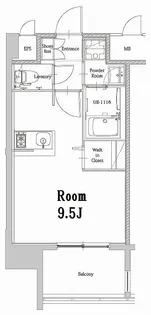 エンクレストベイ天神EAST【11階】の間取り