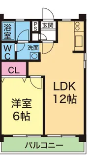 YKハイツ高丸【2階】の間取り
