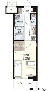 ギャラクシー南福岡駅前【9階】の間取り