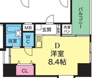 YKハイツ西明石【5階】の間取り