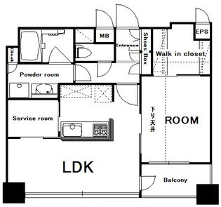 福岡県福岡市博多区築港本町【マンション】の間取り