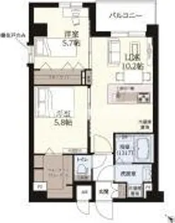 ギャラクシー南福岡駅前【10階】の間取り