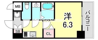 兵庫県神戸市兵庫区西柳原町【マンション】の間取り