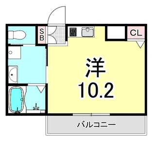 1Kの間取り画像