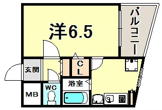 ラナップスクエア神戸県庁前【3階】の間取り