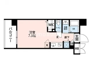 トラストビル姪浜【4階】の間取り