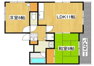 ゲイナーズヒルWEST【1階】の間取り