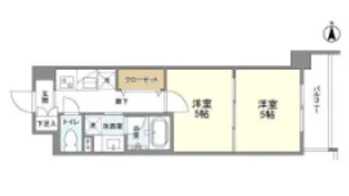 兵庫県西宮市六湛寺町【マンション】の間取り