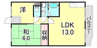 エード白川【1階】の間取り