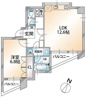 サンコーレジデンス千駄ヶ谷【4階】の間取り