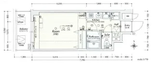 大阪府大阪市西区江之子島1丁目【マンション】の間取り