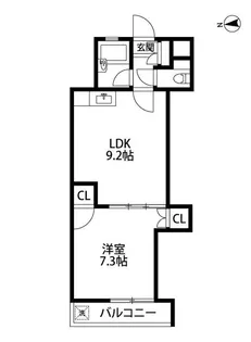 シャレー祐天寺カワベ第7【3階】の間取り