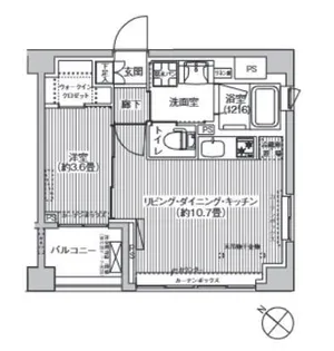 シティカレント目黒学芸大学【4階】の間取り