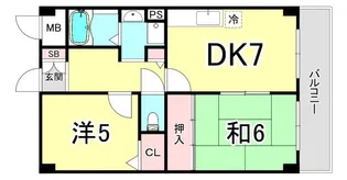 ルキア武庫川【4階】の間取り