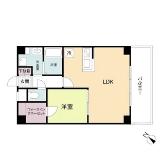 KDXレジデンス天神東Ⅱ【5階】の間取り