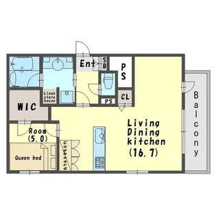 兵庫県神戸市中央区中山手通7丁目【アパート】の間取り