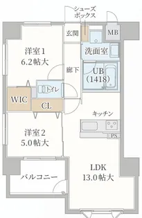 ティマー・レジデンシィ塚口【8階】の間取り