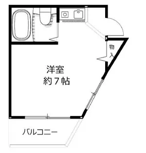 1Rの間取り画像