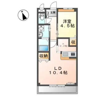グランディール サクラ 1番館【2階】の間取り