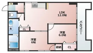 アキサダハイツ【3階】の間取り