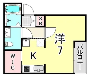 兵庫県尼崎市大庄西町1丁目【アパート】の間取り