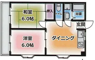 兵庫県神戸市長田区房王寺町7丁目【マンション】の間取り