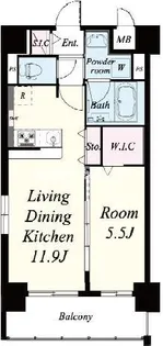 大阪府大阪市浪速区桜川4丁目【マンション】の間取り