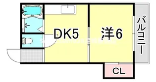 新立花マンション【4階】の間取り