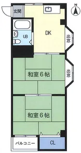 サンロイヤル湊川【7階】の間取り