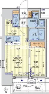 レオンコンフォート難波ブラン【3階】の間取り