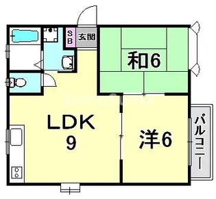 兵庫県西宮市門戸岡田町【アパート】の間取り