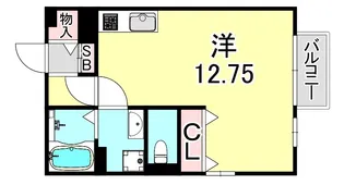 高木東ハイツ【2階】の間取り