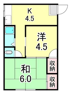 野田町田中マンション【3階】の間取り