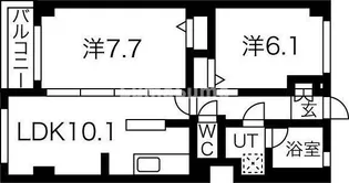 リアルテ霞ヶ丘【2階】の間取り
