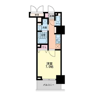 大阪府大阪市西区靱本町2丁目【マンション】の間取り