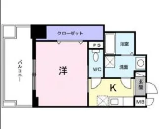 大阪府大阪市中央区南船場1丁目【マンション】の間取り