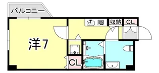 兵庫県西宮市田代町【マンション】の間取り