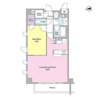 シティカレント代官山【3階】の間取り