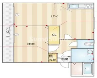兵庫県尼崎市塚口町1丁目【アパート】の間取り