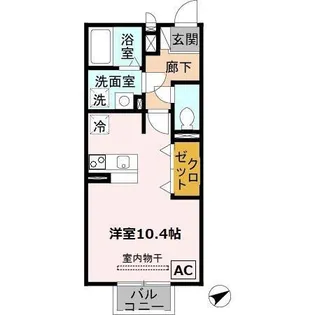 兵庫県神戸市垂水区星が丘1丁目【アパート】の間取り