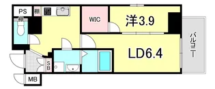 ソルテラス甲子園口クレアスト【3階】の間取り