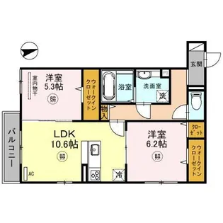 モン・ボヌール明石【3階】の間取り