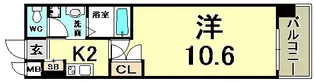 エスライズ新神戸【7階】の間取り